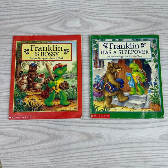 Lot of 7 Franklin the Turtle Paulette Bourgeois & Brenda Clark Storybook Series - Picture 2 of 13